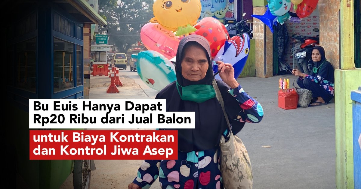 Di Usia Senja, Bu Euis Berjuang Menghidupi Anak yang Sakit Jiwa