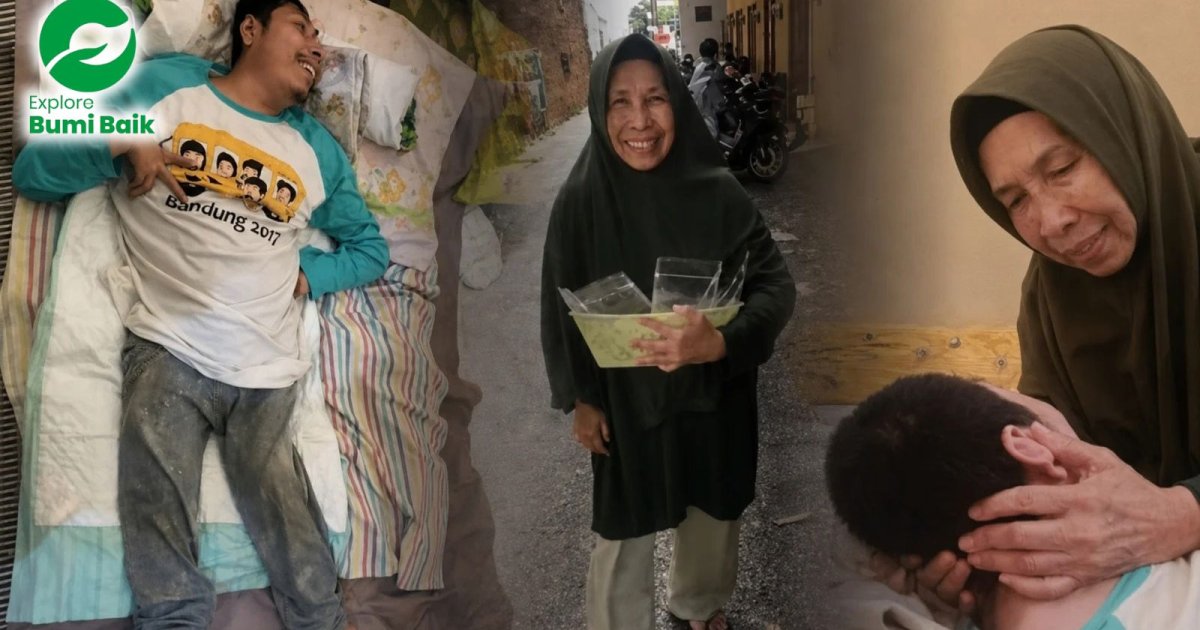 Mak Wiwie Tetap Bertahan Demi Anaknya Yang Lumpuh